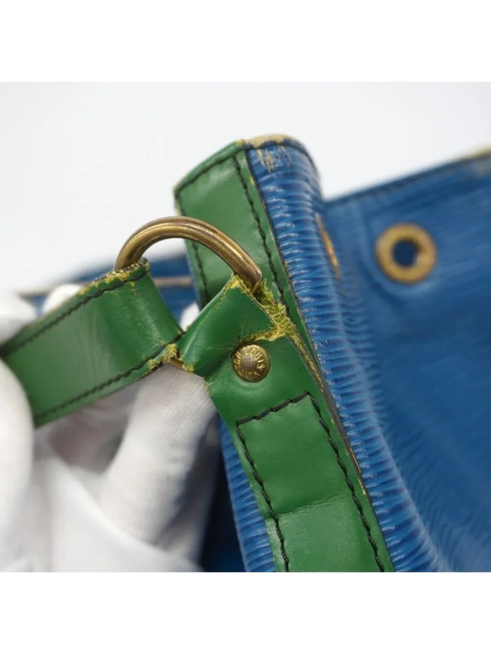 Louis Vuitton Shoulder Bag Epi Noe Toledo Blue Borneo Green